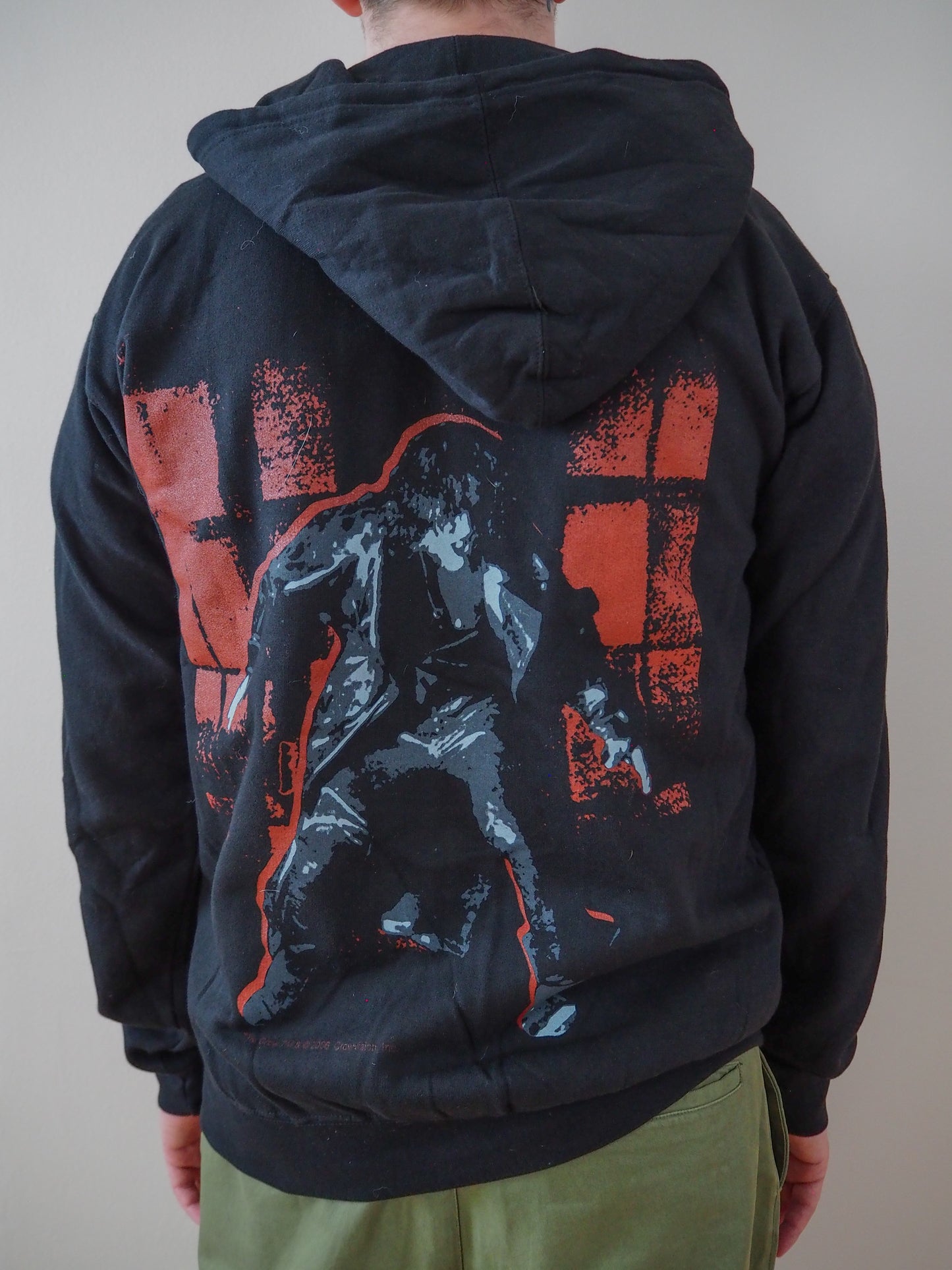 Y2K the Crow "Crow" three sided print zip-up hoodie