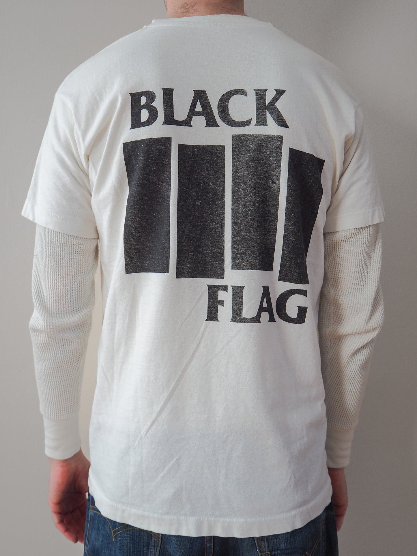 80s Black Flag "Everything Went Black" Pettibon bootleg t-shirt