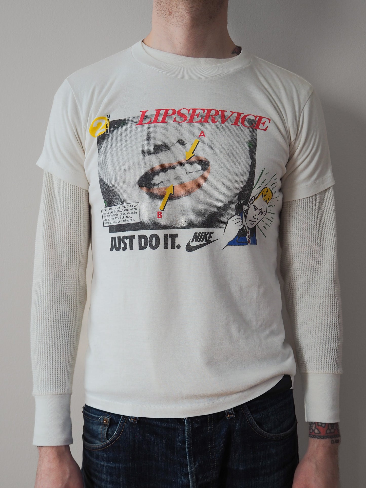 80s Nike Lipservice "Just Do It" t-shirt