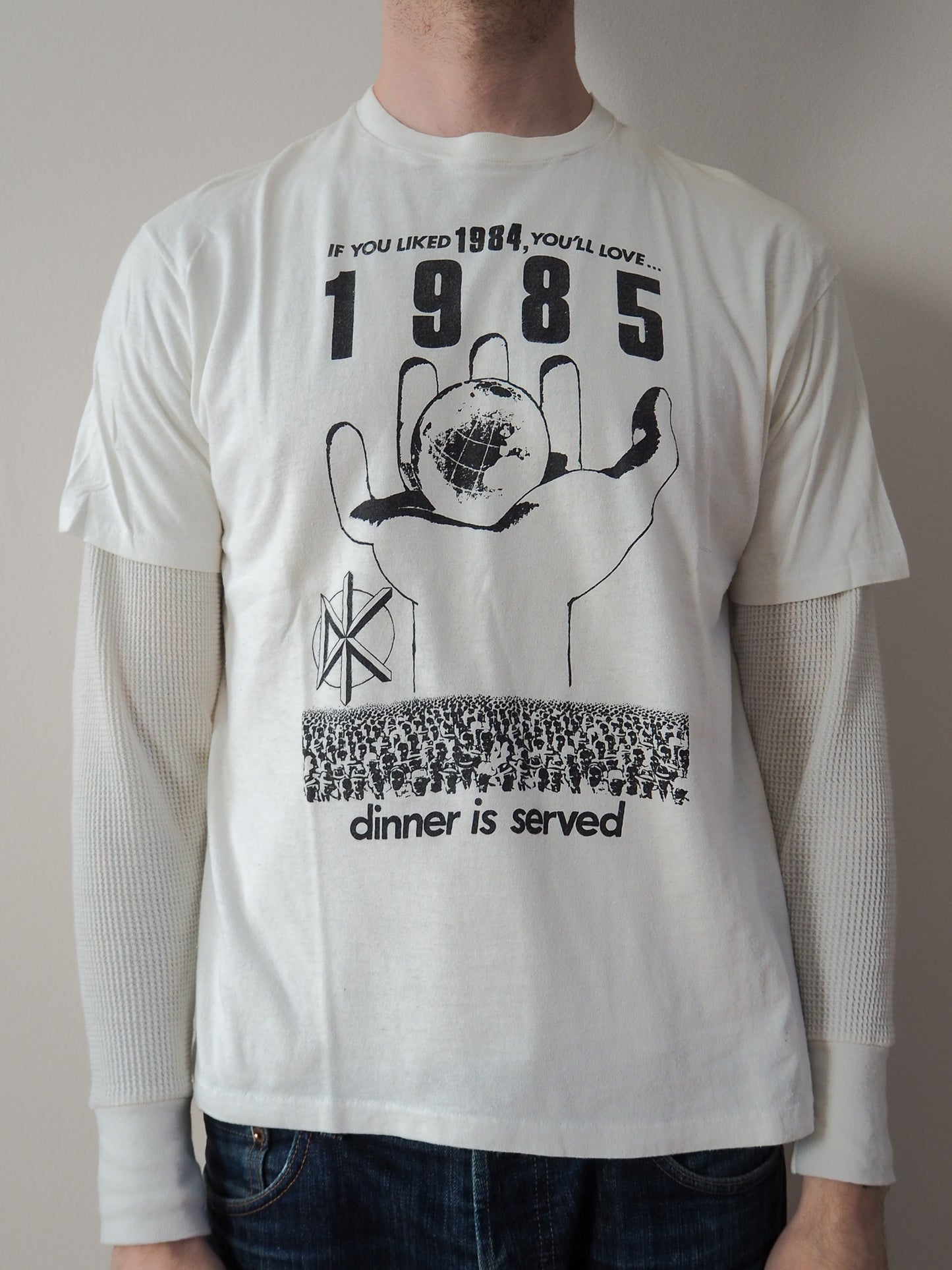 1985 Dead Kennedy "Dinner is Served" t-shirt