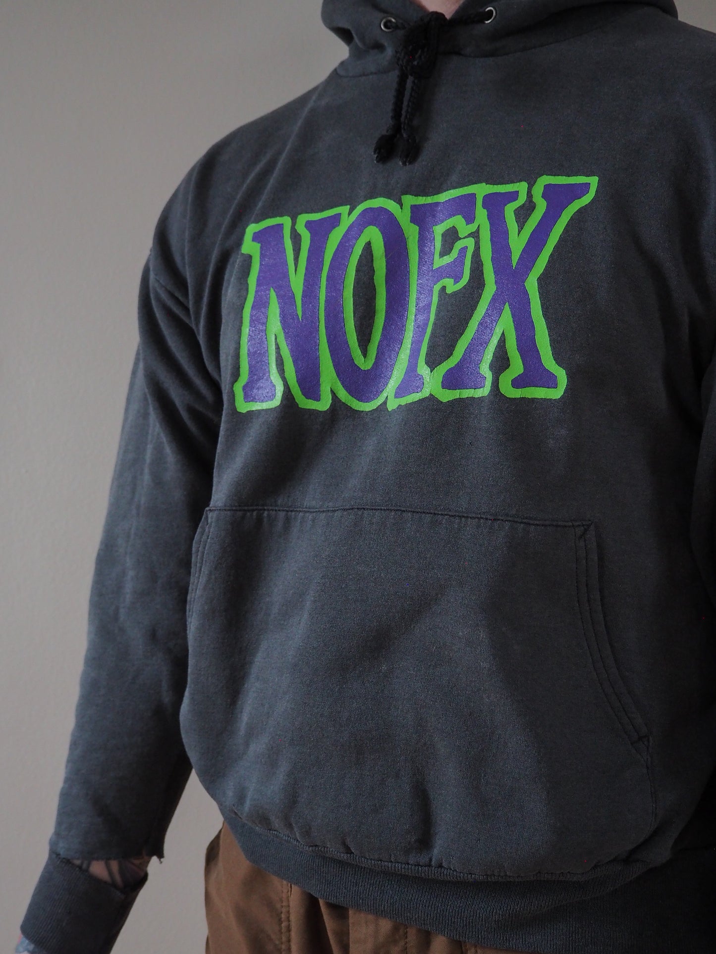 90s NOFX "Fat Records" hoodie