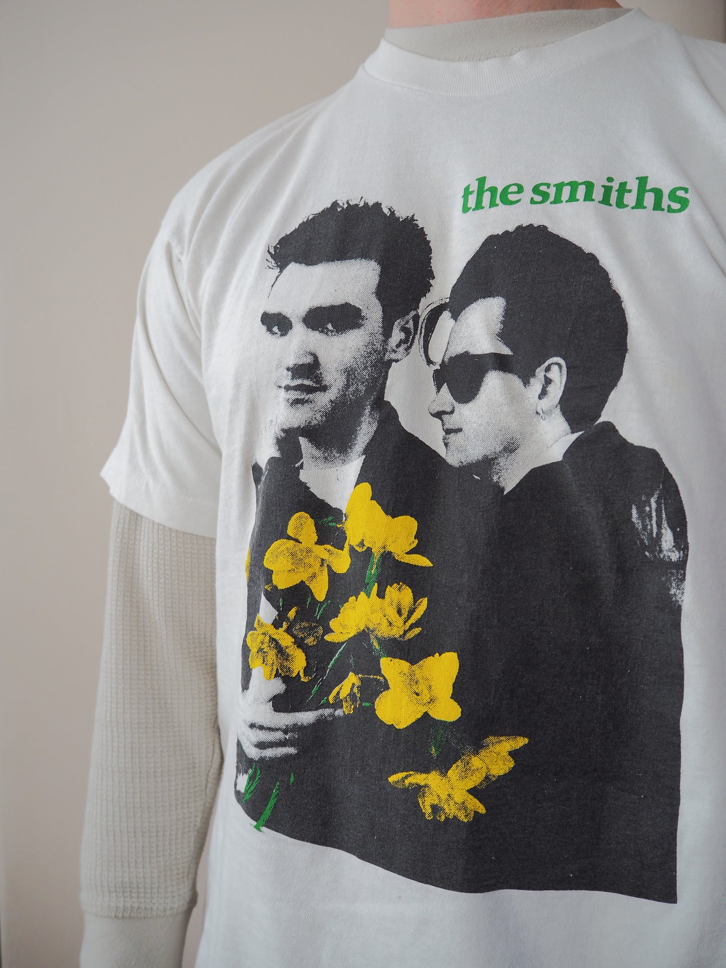 90s The Smiths "Morrissey and Johnny Marr Flowers" Bootleg t-shirt