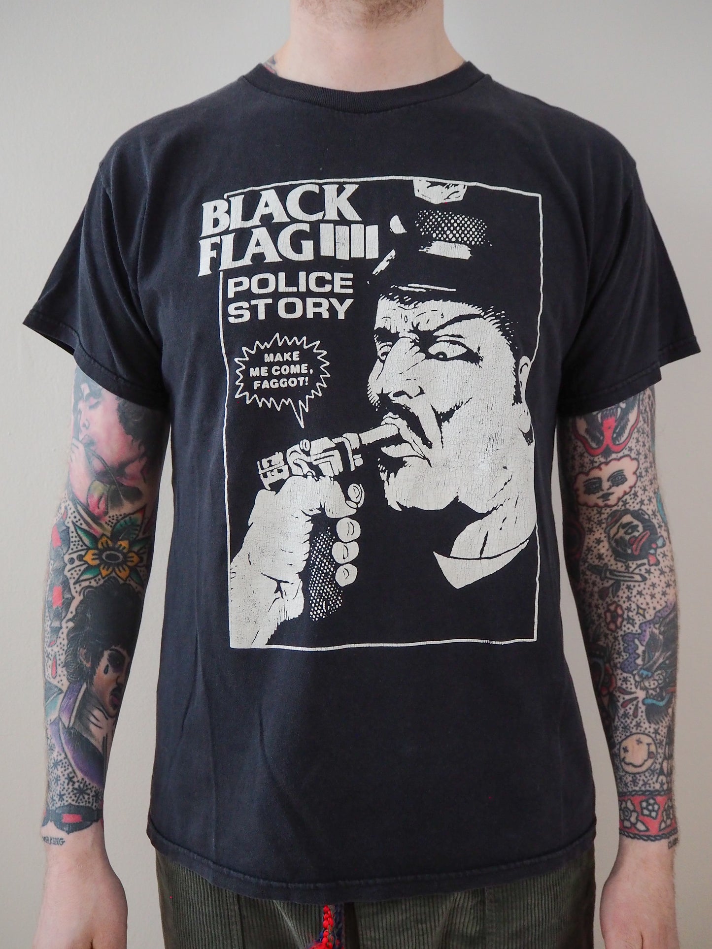 Late 90s/Early Y2K Black Flag "Police Story"