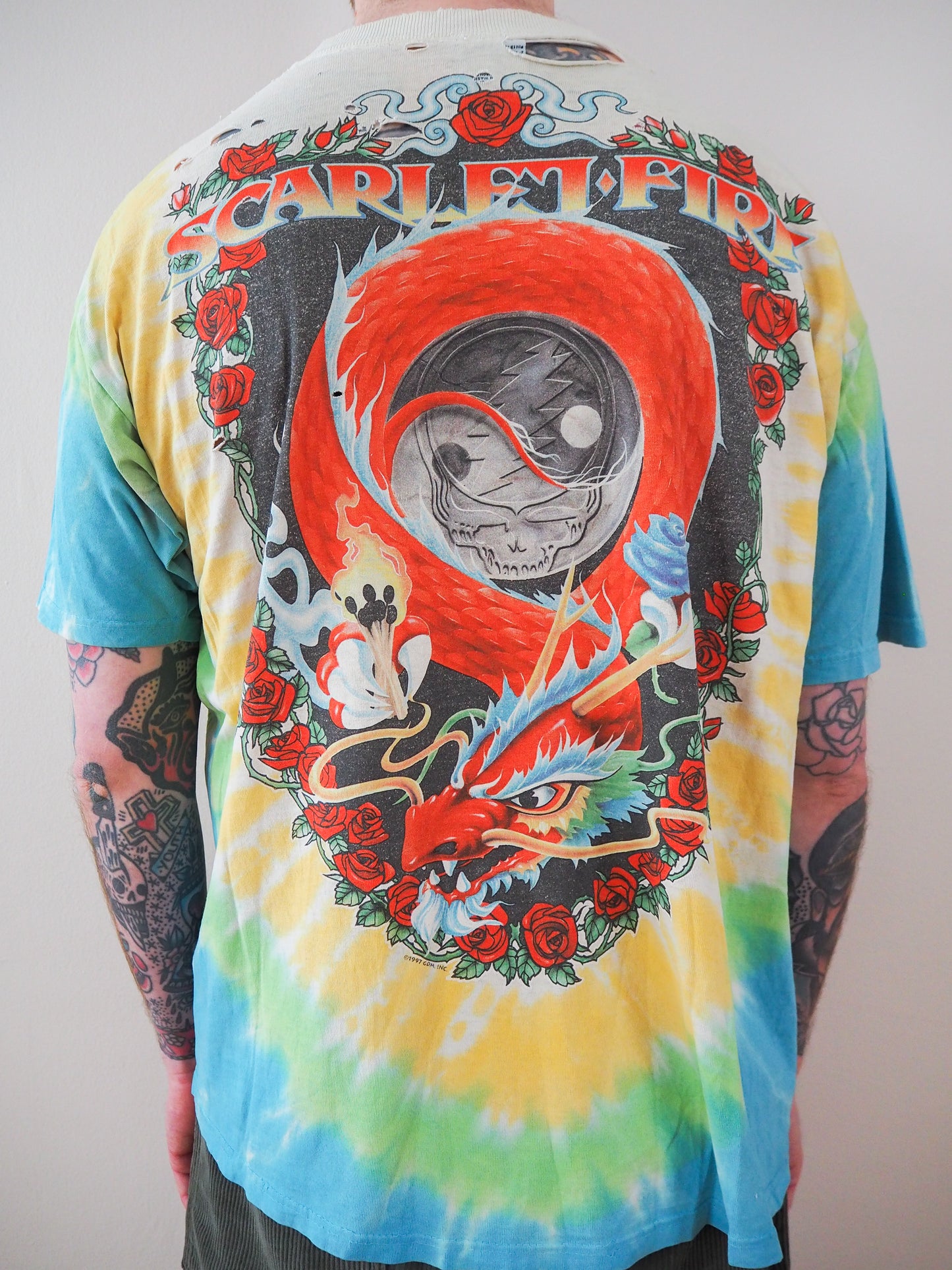 90s Grateful Dead Scarlet Fire t-shirt