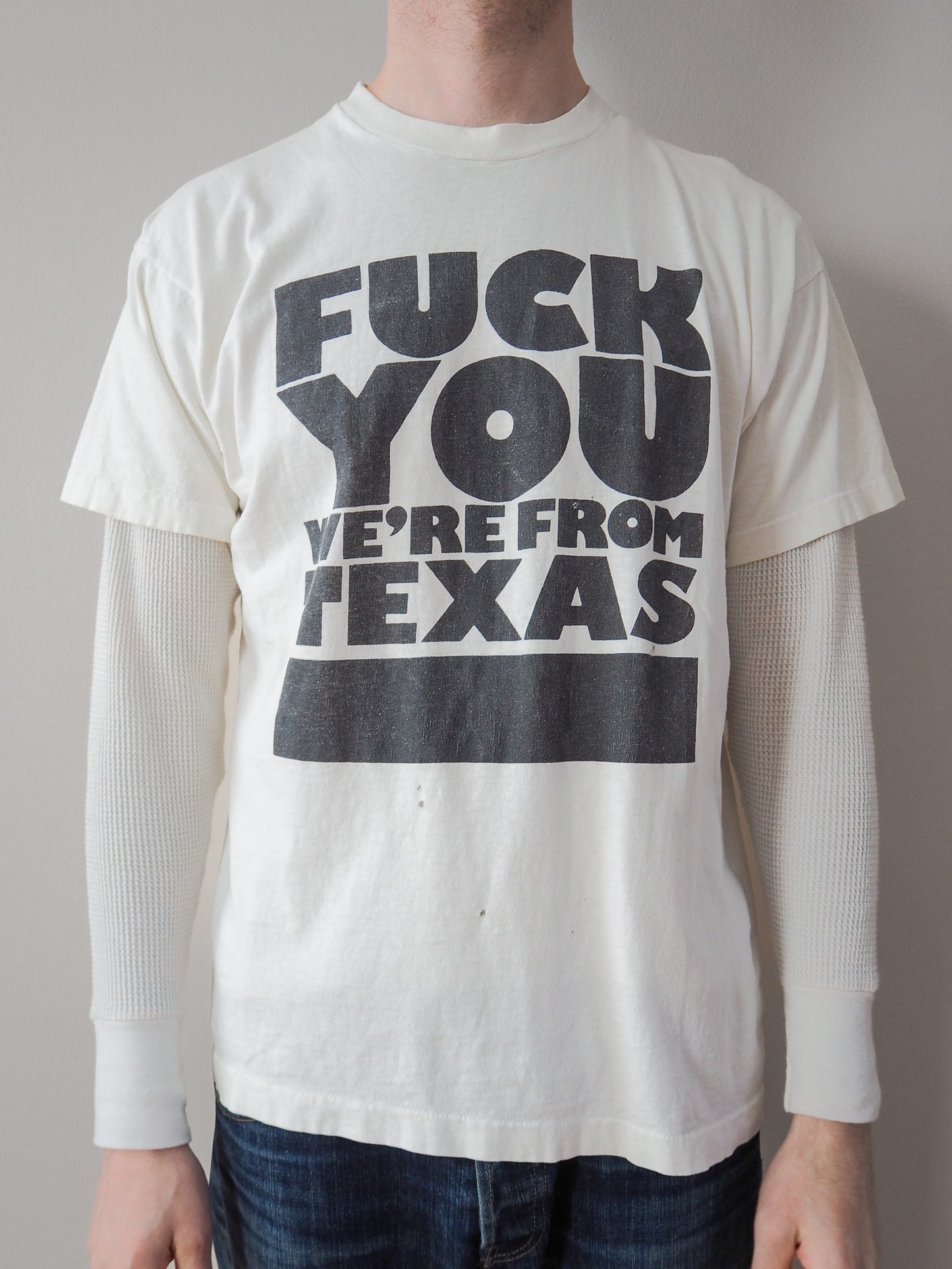 90s Zorlac F You We're From Texas (skate tee) t-shirt