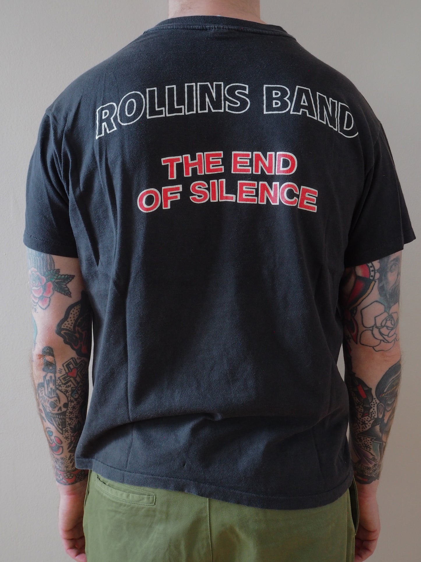 1991 Rollins Band "End the Silence" tour t-shirt