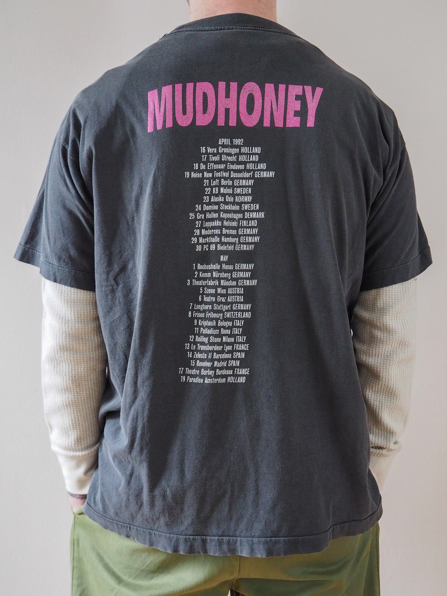 1992 Mudhoney “Elvis Costello” Eurog t-shirt