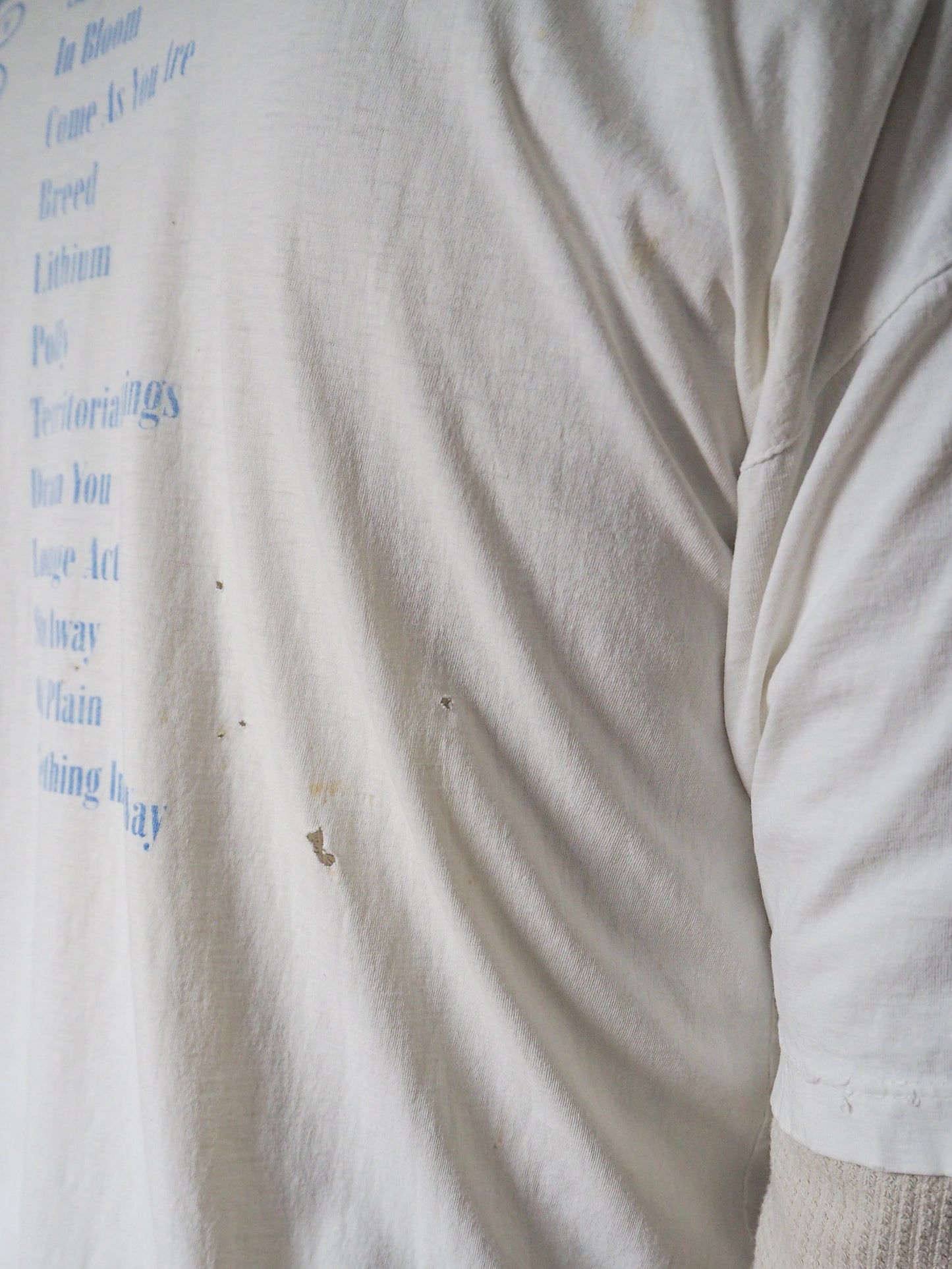 1992 Nirvana Nevermind Australian Promo t-shirt