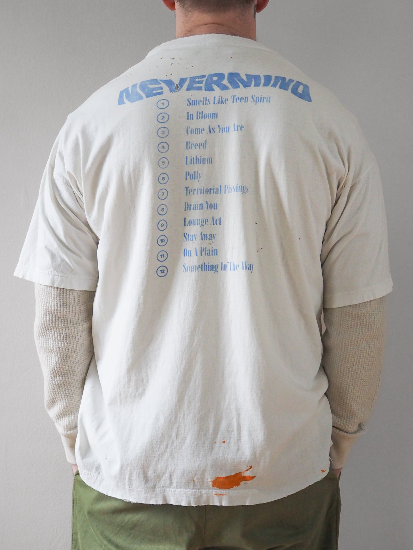 1992 Nirvana Nevermind Australian Promo t-shirt