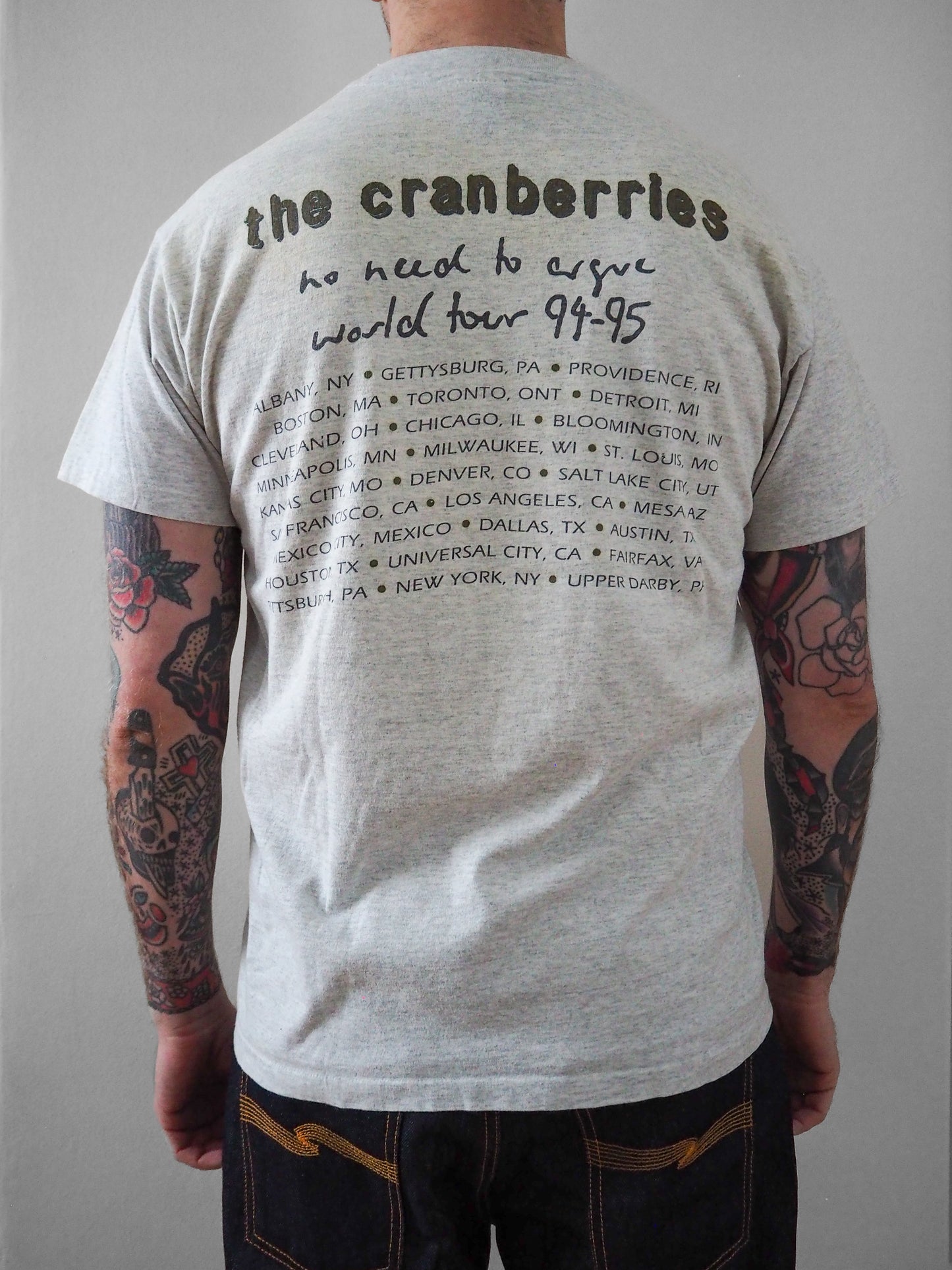 1994-95 The Cranberries “No Need to Argue” tour t-shirt