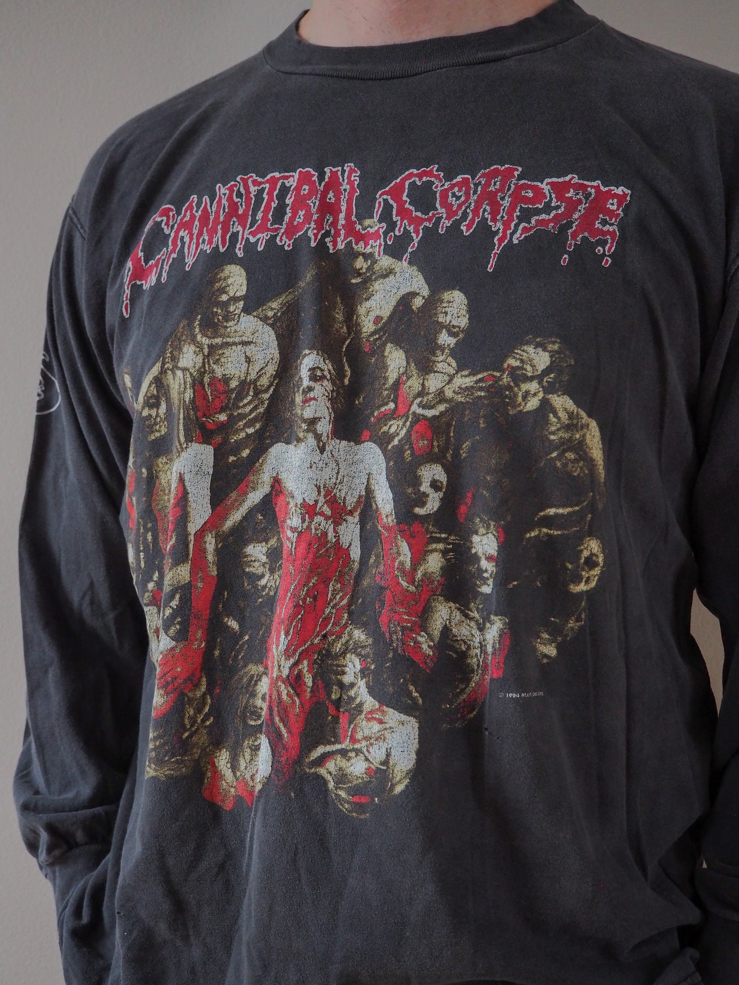 1994 Cannibal Corpse "Bleeding Across North America" longsleeve