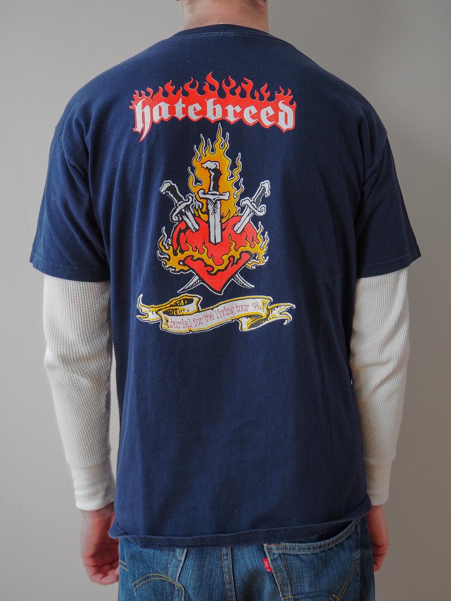 1998 Hatebreed "Burial For the Living Tour t-shirt
