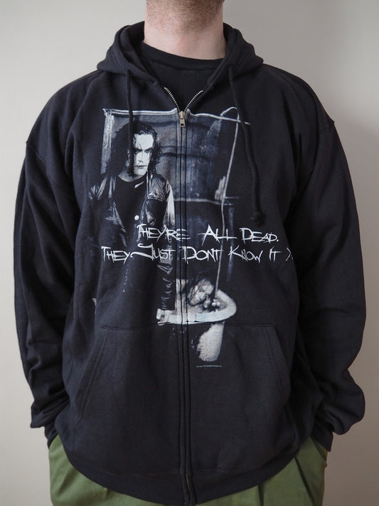 2005 The Crow "They're All Dead" Movie promo zip-up hoodie