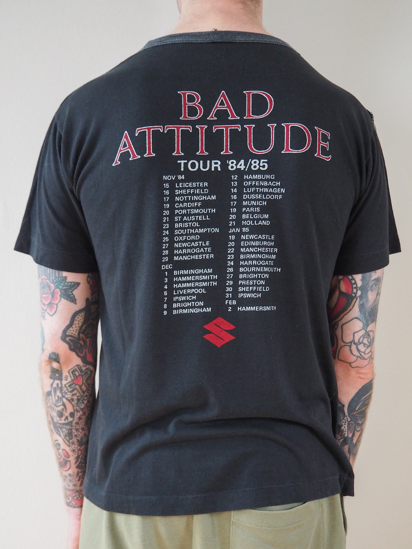 1984/85 Meat Loaf "Bad Attitude" tour t-shirt