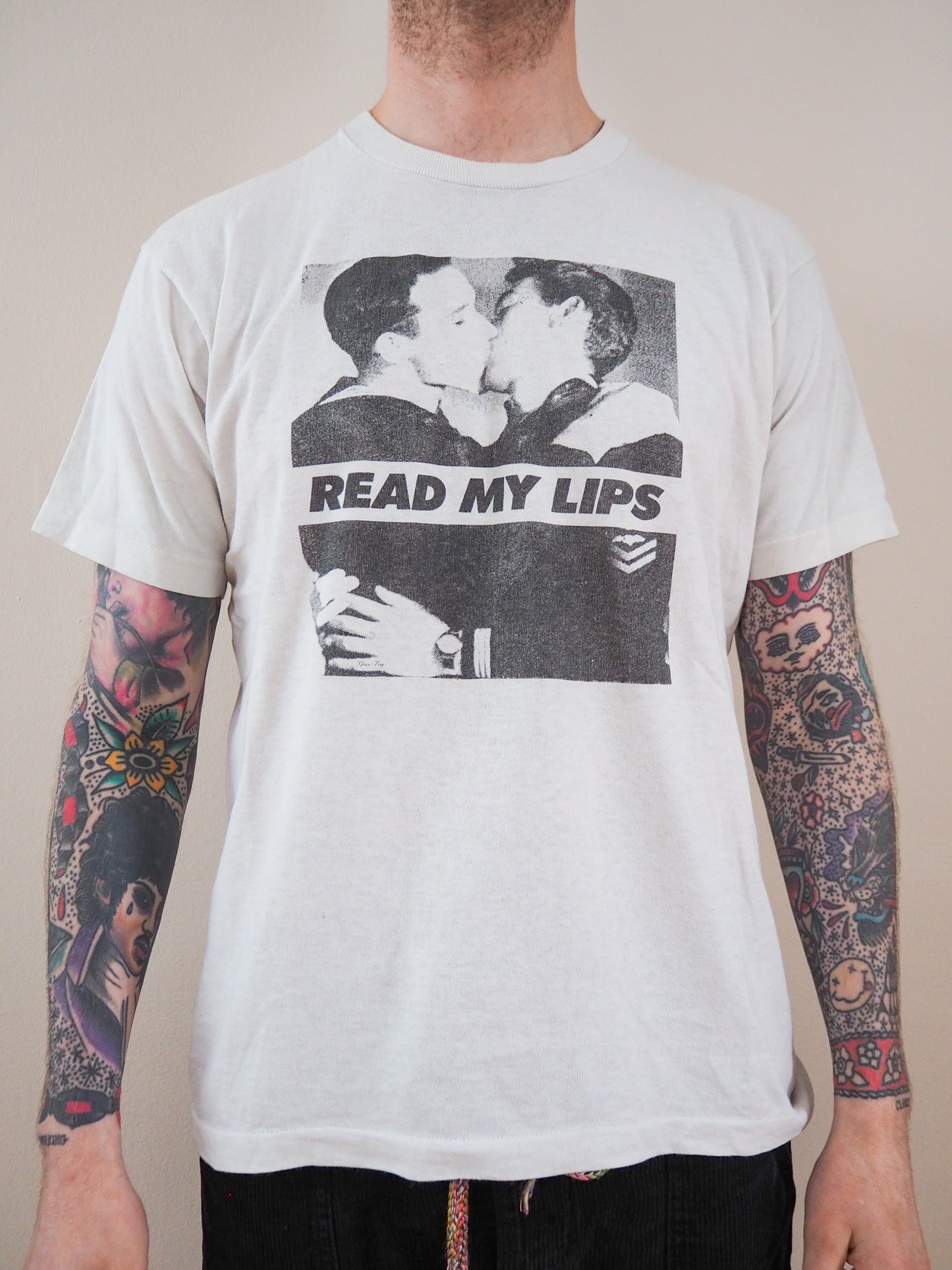 80s Gran Fury "Read My Lips" t-shirt