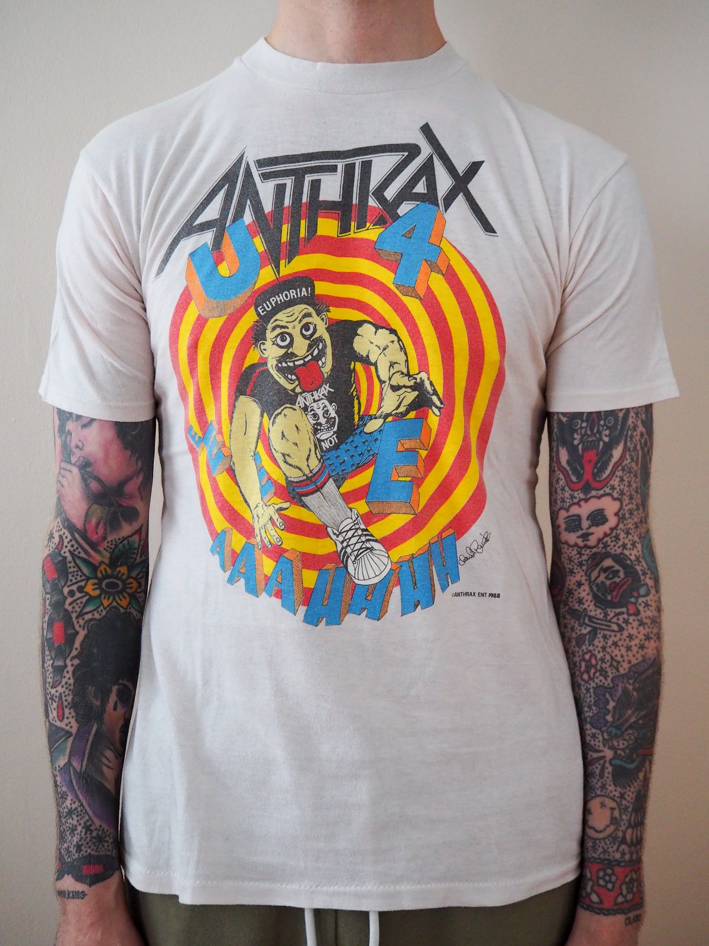 1988 Anthrax "The Road to Euphoria" tour t-shirt