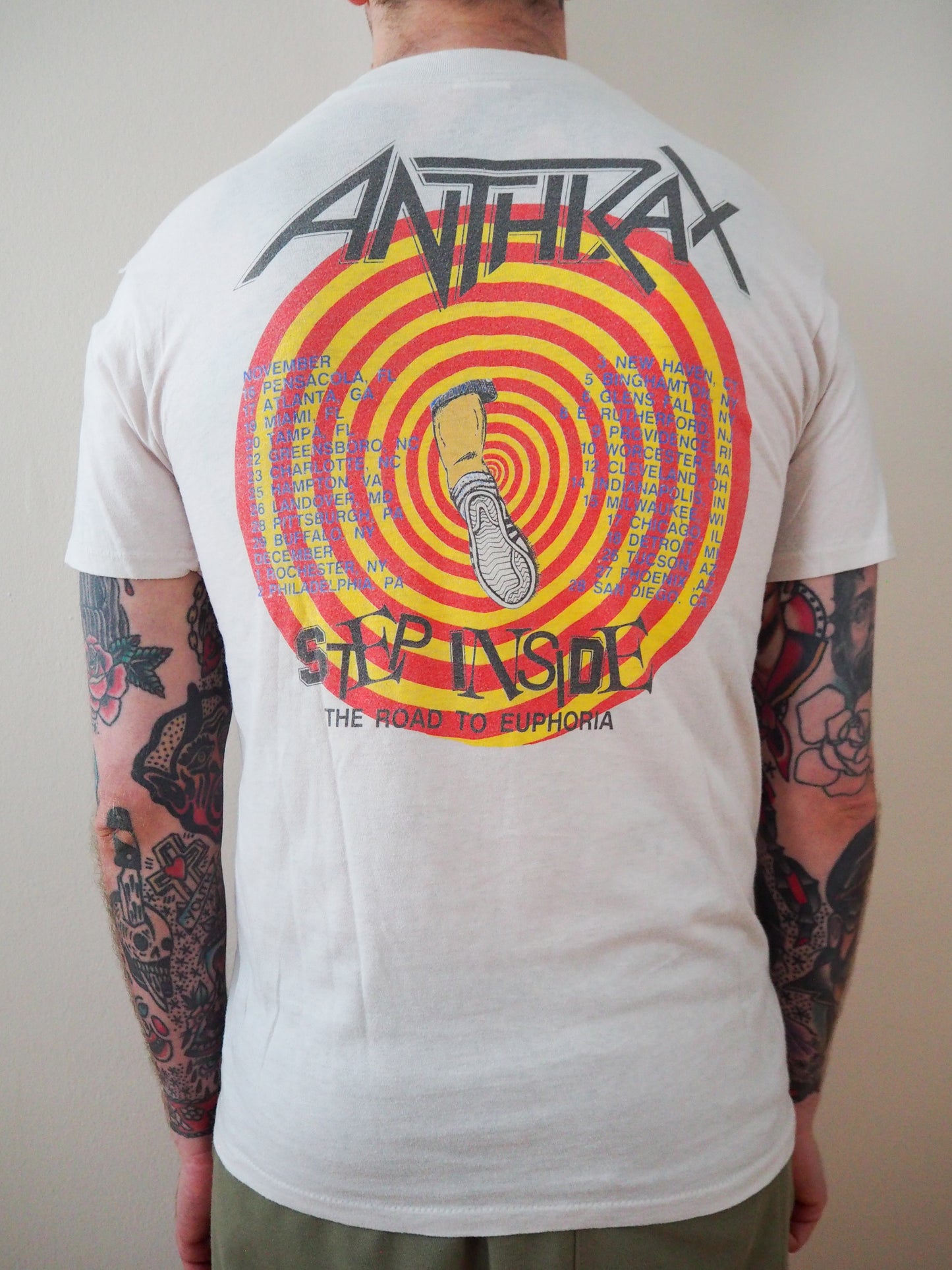 1988 Anthrax "The Road to Euphoria" tour t-shirt