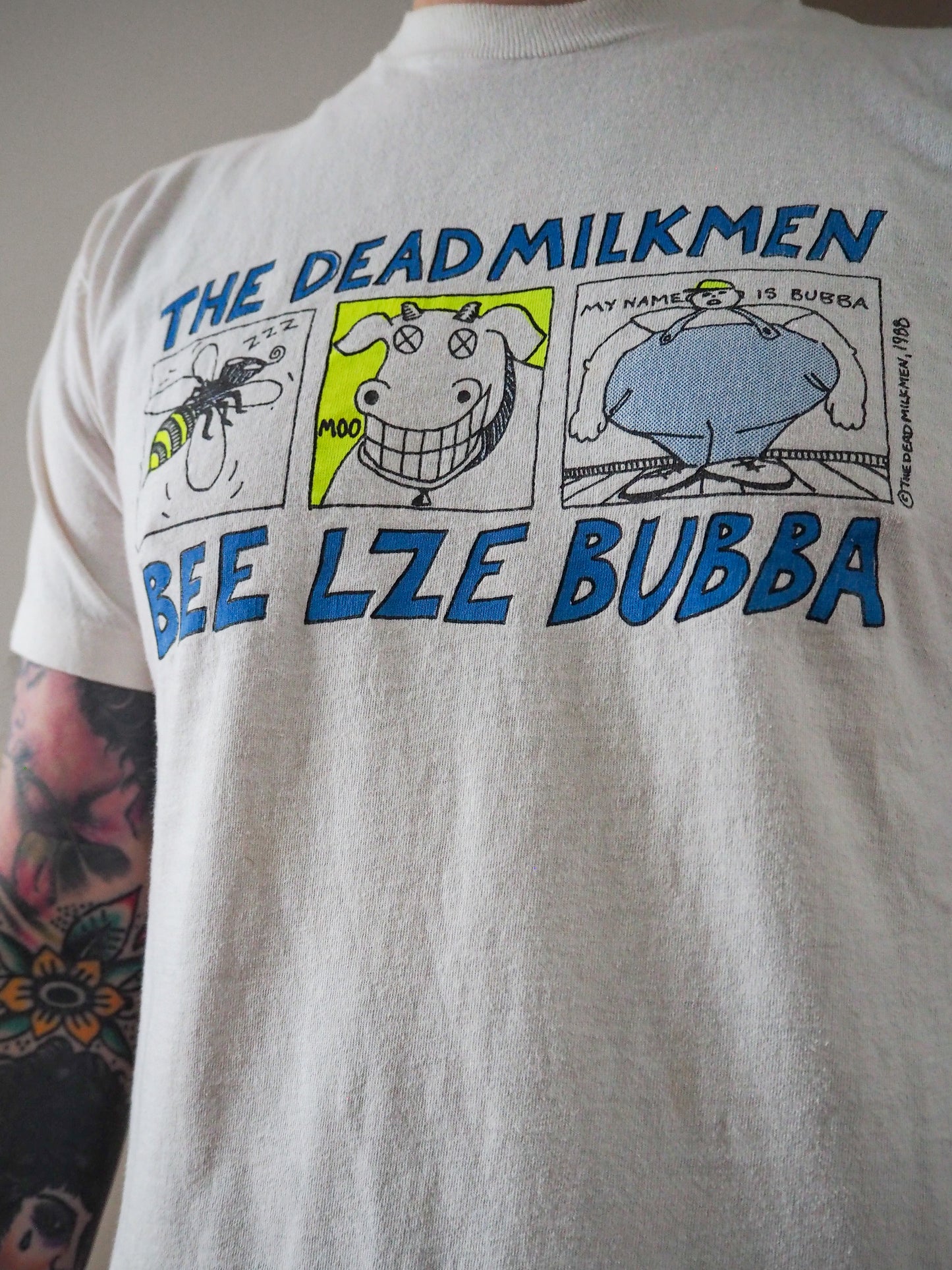 1989 The Dead Milkmen “Mow Across America” tour t-shirt