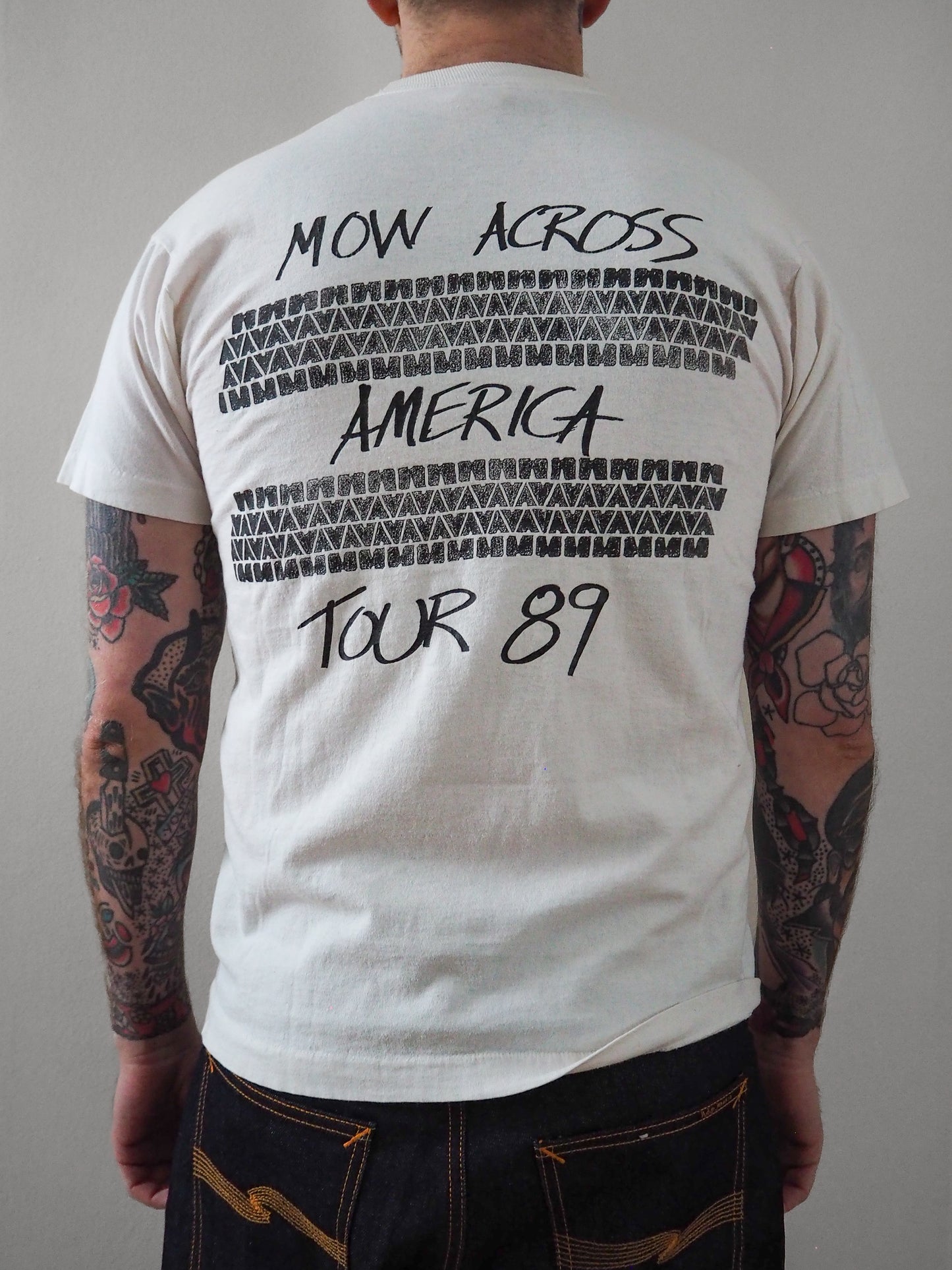 1989 The Dead Milkmen “Mow Across America” tour t-shirt