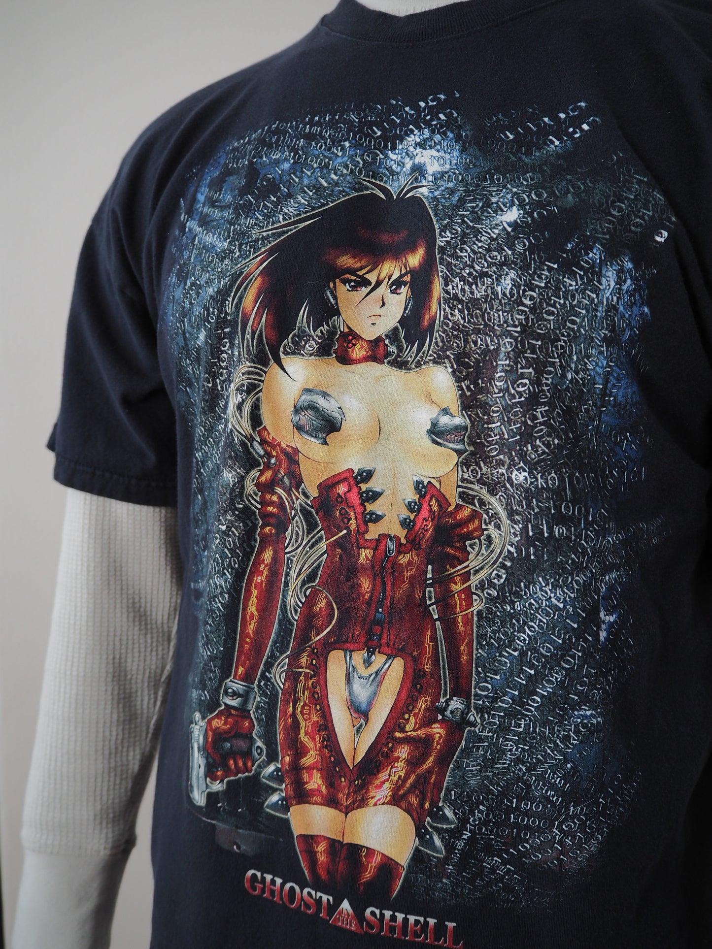 90s "Ghost in a Shell" gun t-shirt