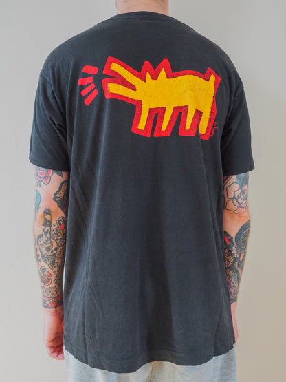 90s Keith Haring "Baby and Dog" t-shirt