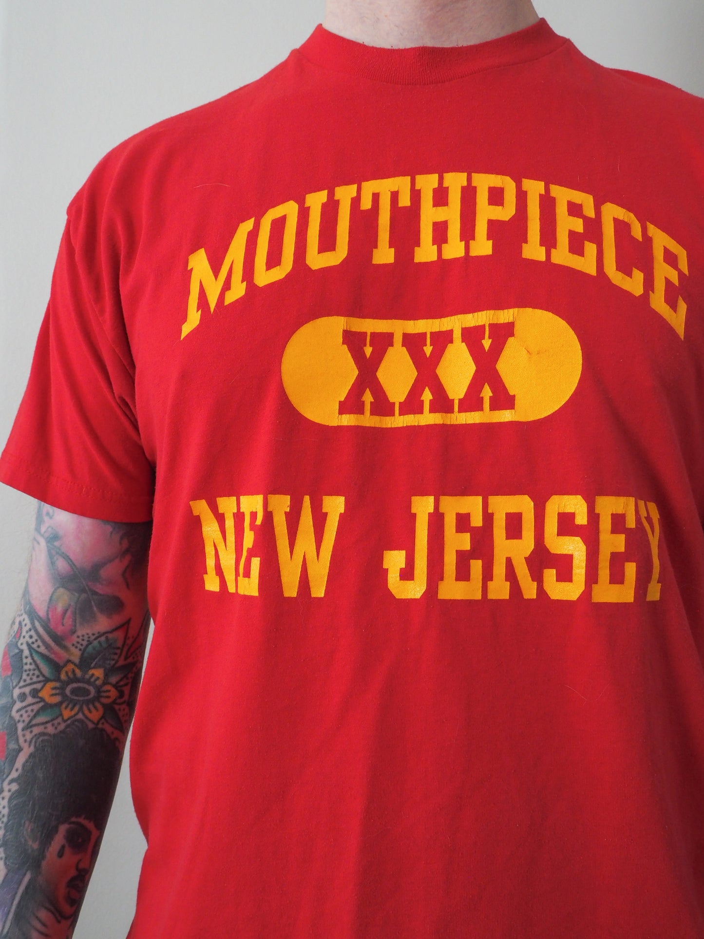 90s Mouthpiece "New Jersey" red variant t-shirt