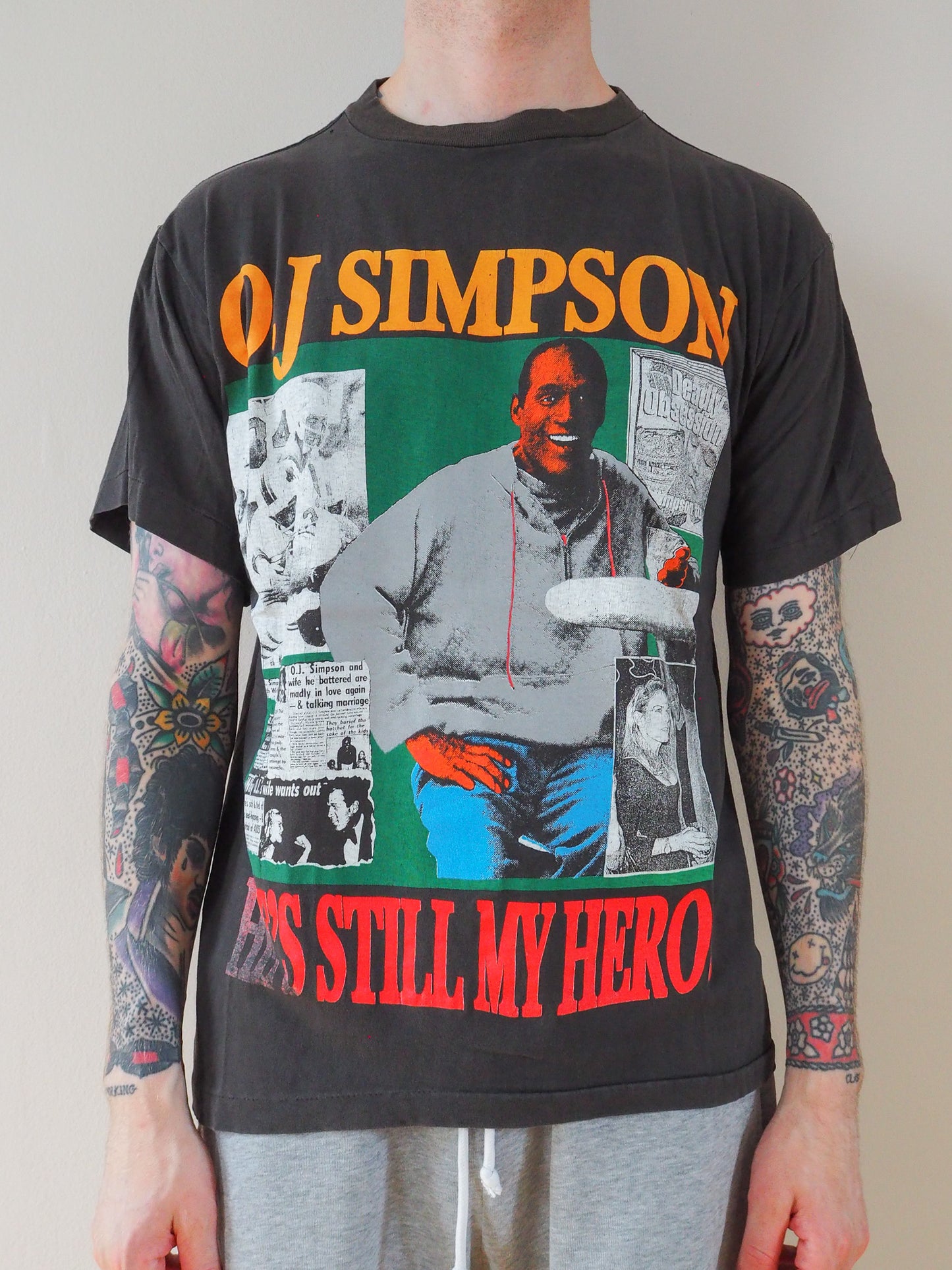 90s OJ Simpson "Knife" Bootleg t-shirt