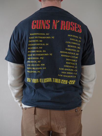 1991 Guns and Roses "Use Your Illusion" tour  t-shirt