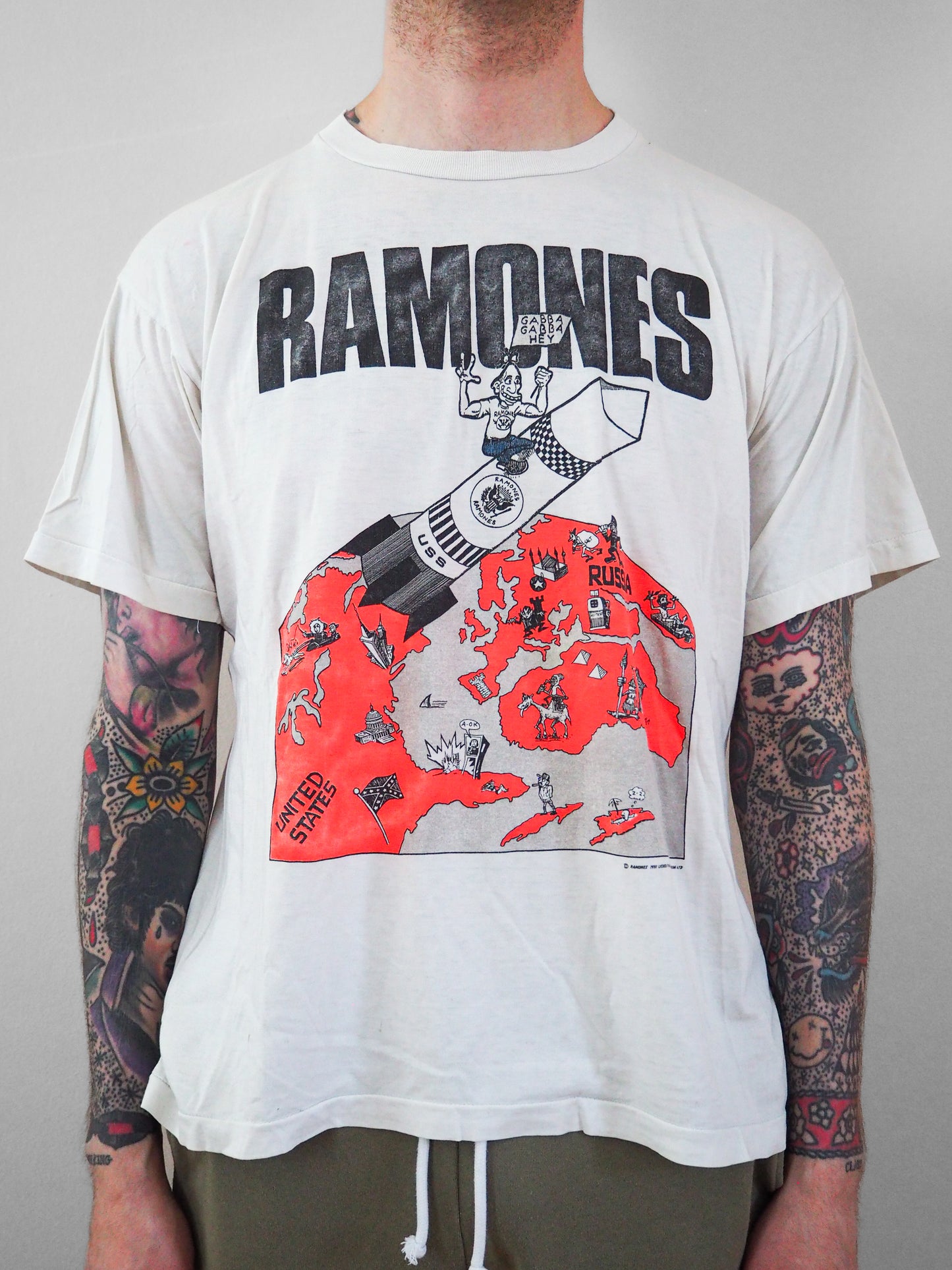 1991 Ramone's Gabba Gabba tour t-shirt