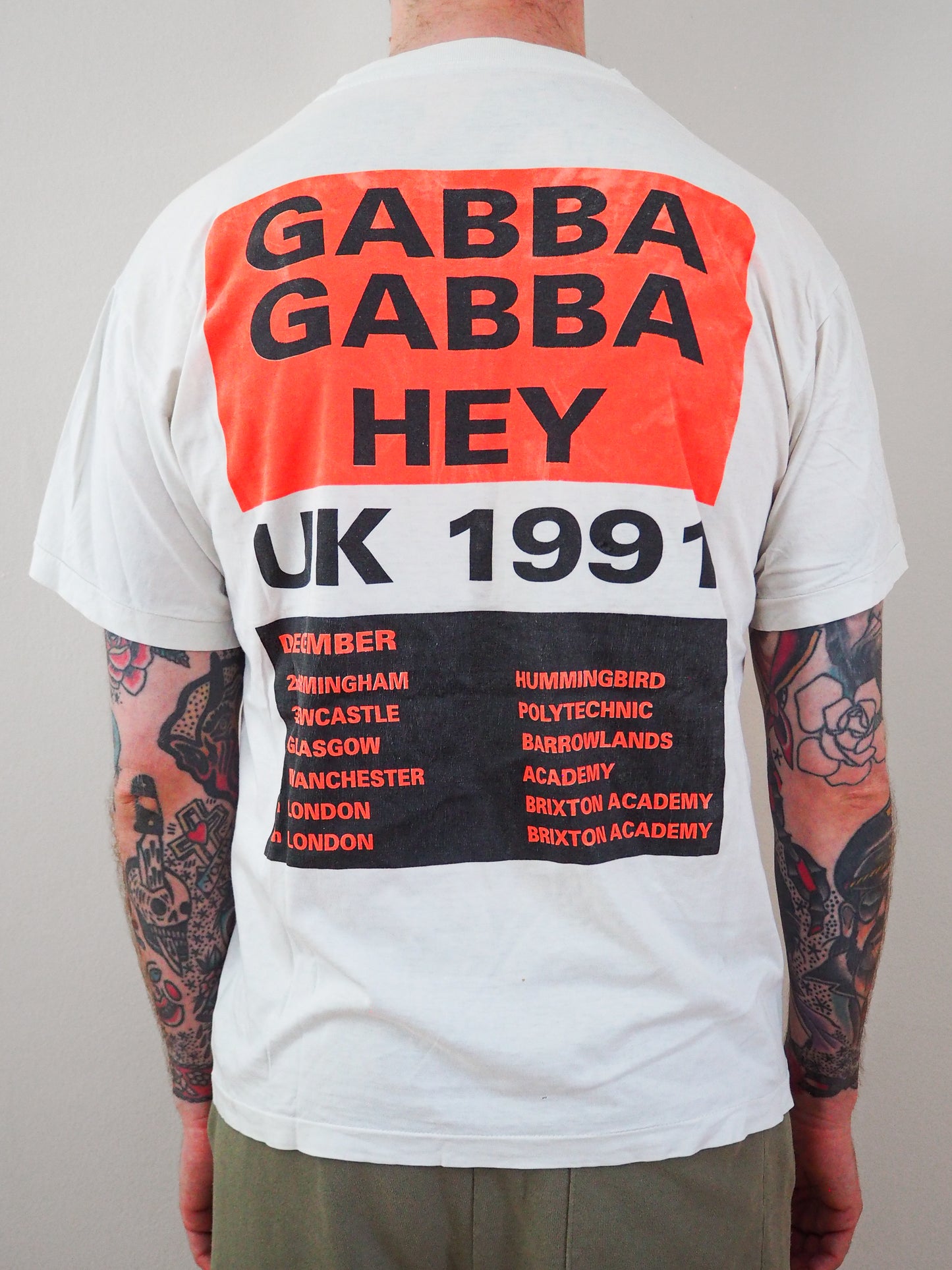 1991 Ramone's Gabba Gabba tour t-shirt