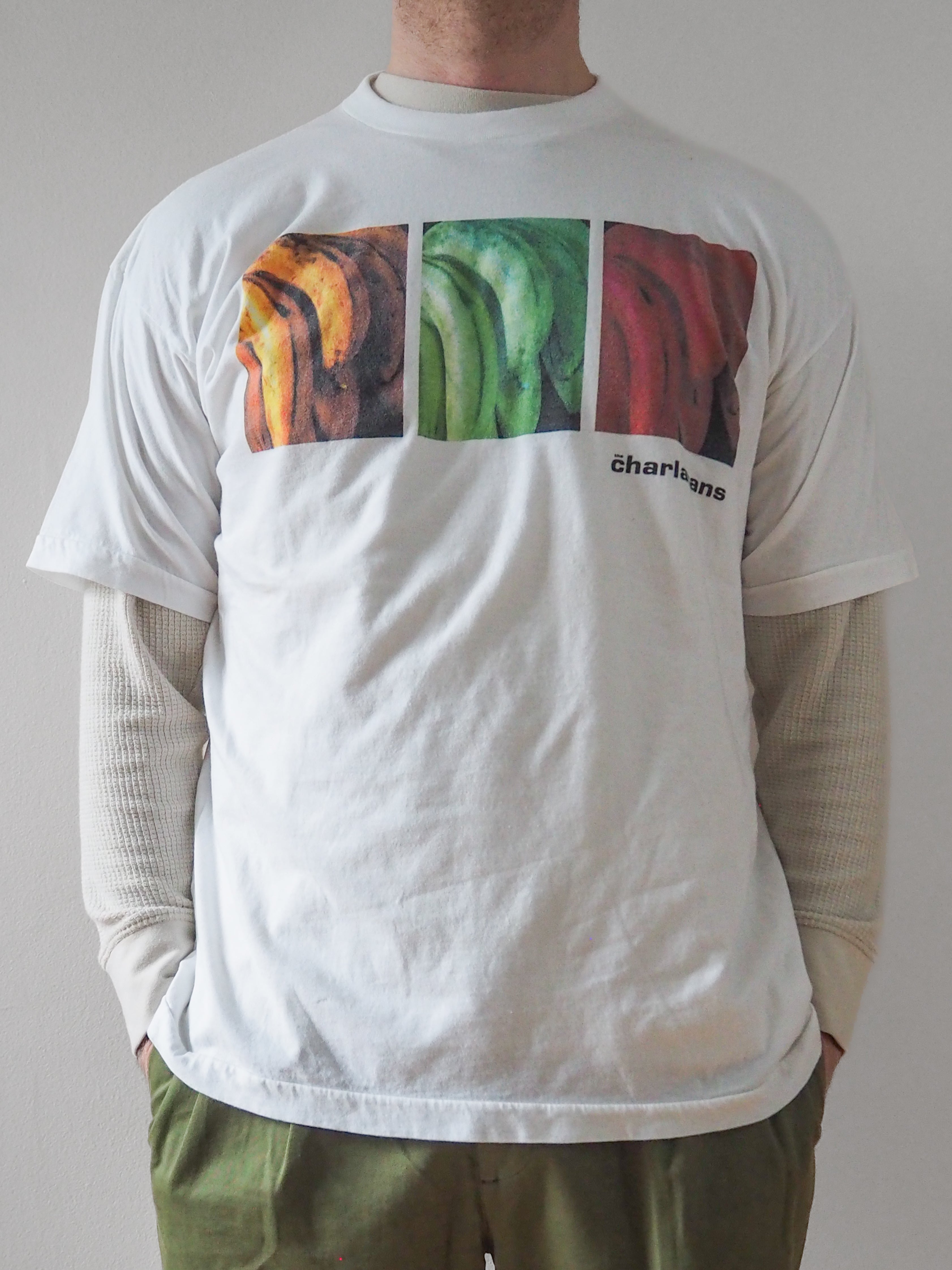 1992 Charlatans 'Between 10th and 11th' tour t-shirt – Champagne