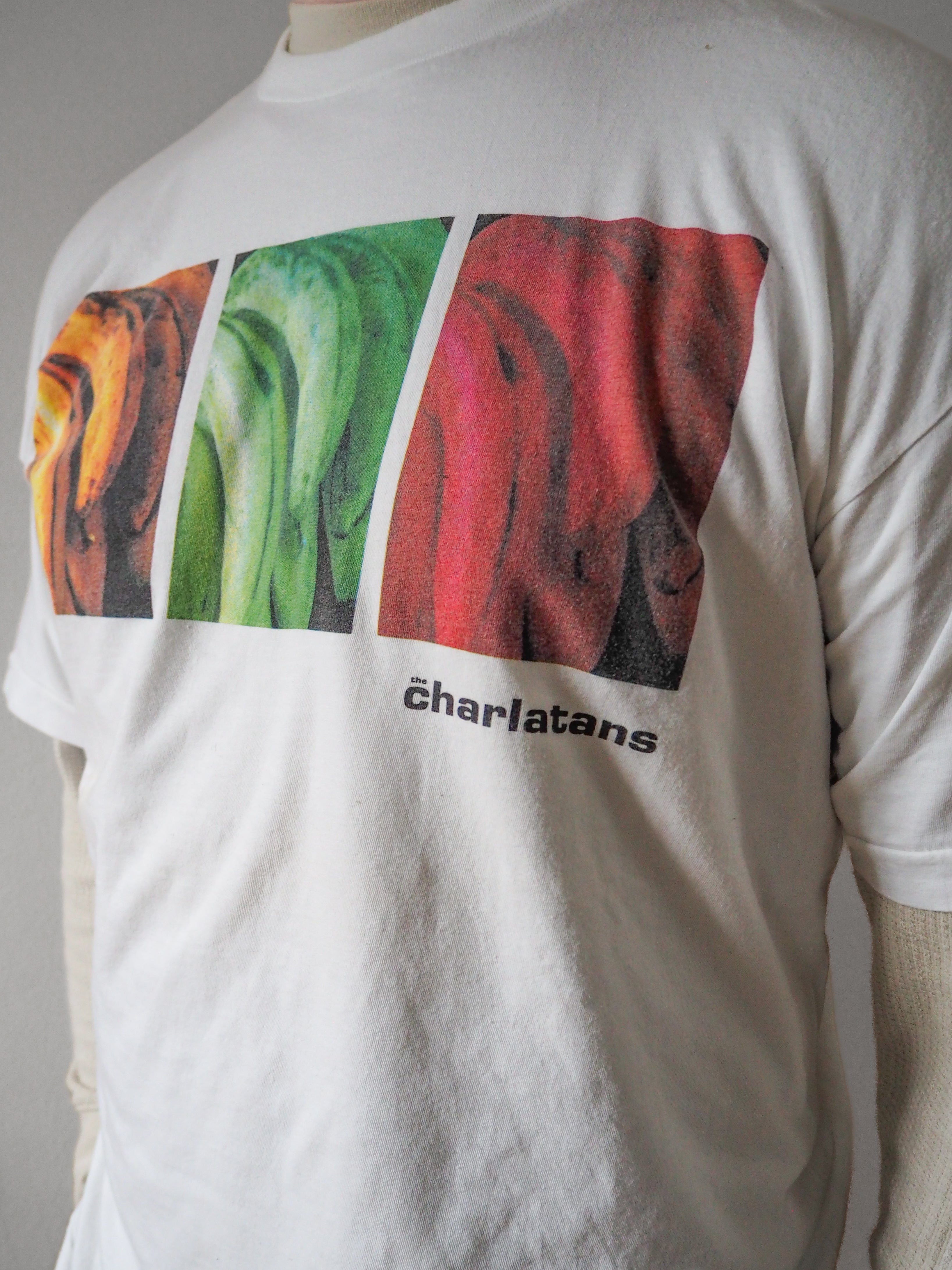 1992 Charlatans 'Between 10th and 11th' tour t-shirt – Champagne