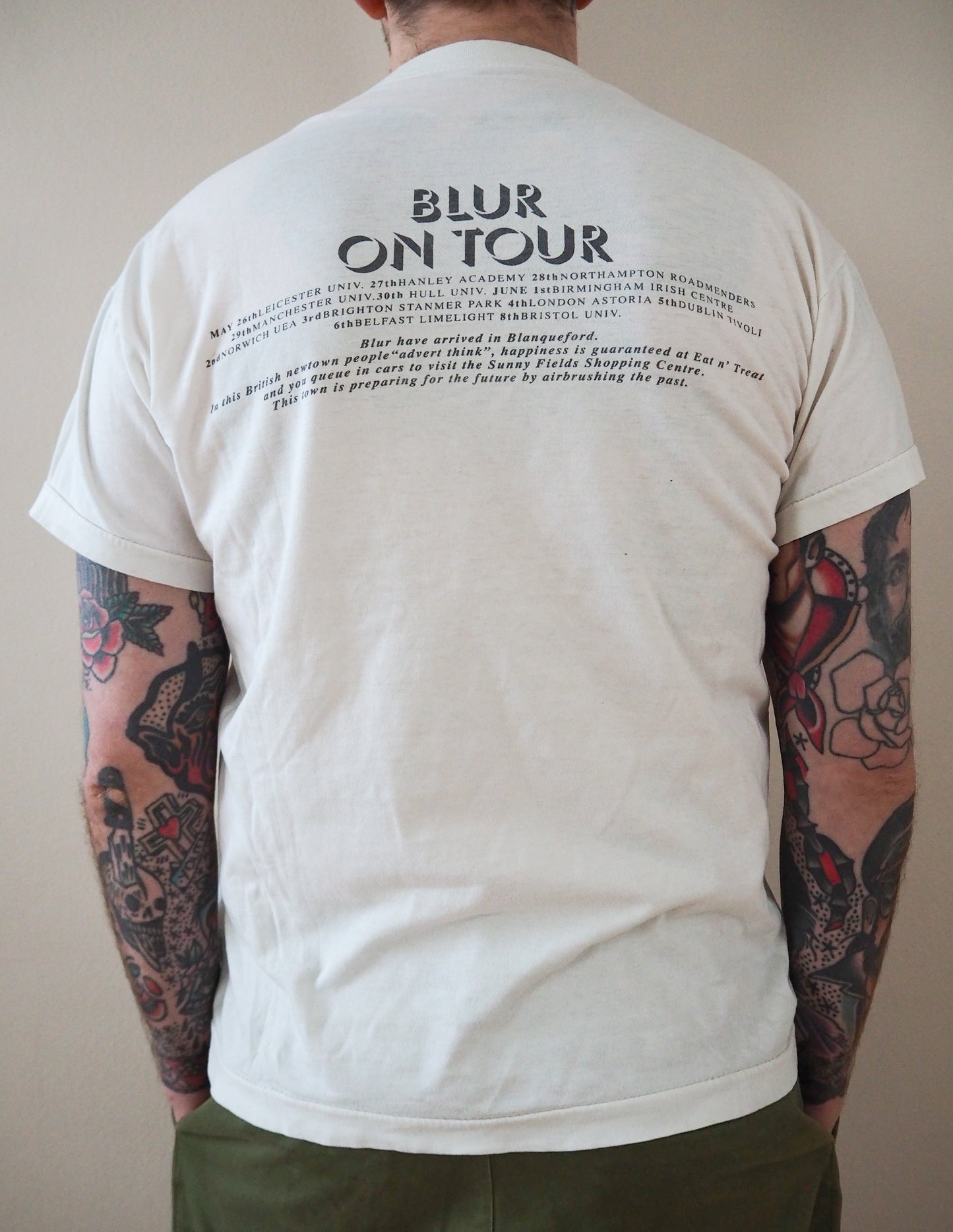 1993 Blur "Modern Life is Rubbish" tour t-shirt