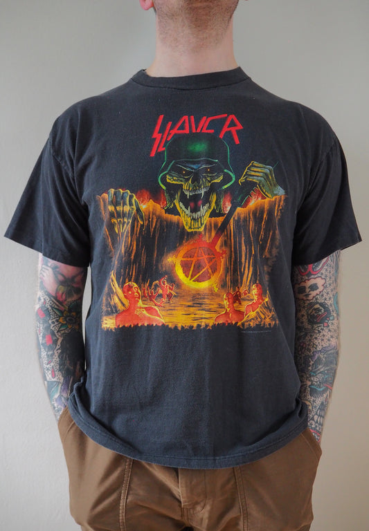 1994 Slayer "European Intervention"  t-shirt