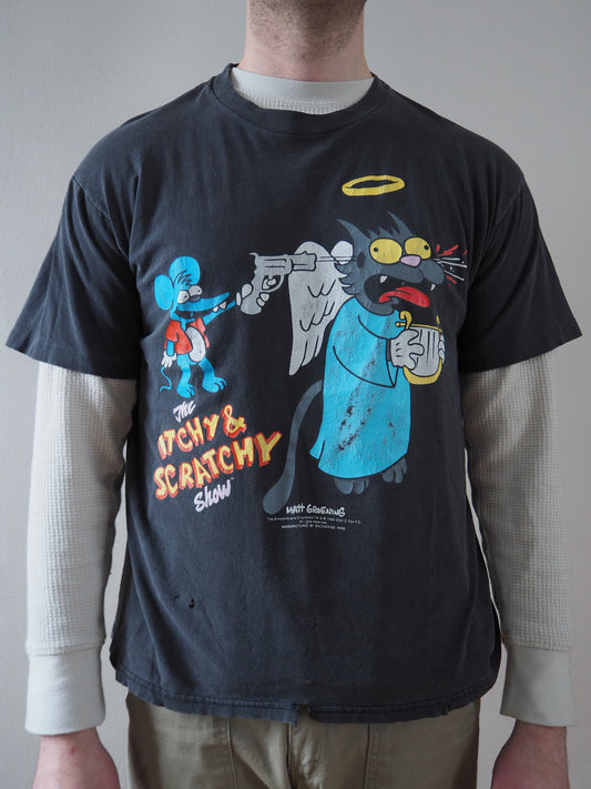 1995 Itchy and Scratchy "Bullet in the head"  t-shirt