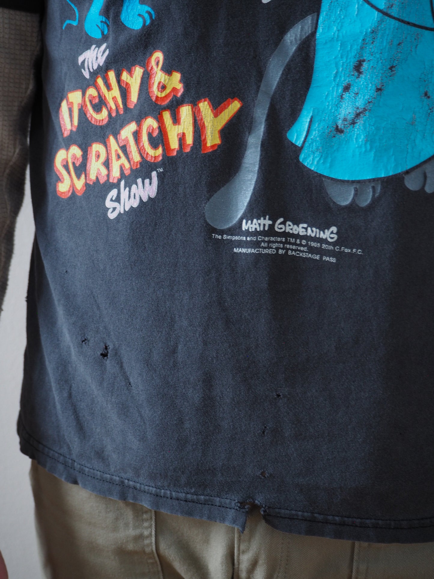 1995 Itchy and Scratchy "Bullet in the head"  t-shirt