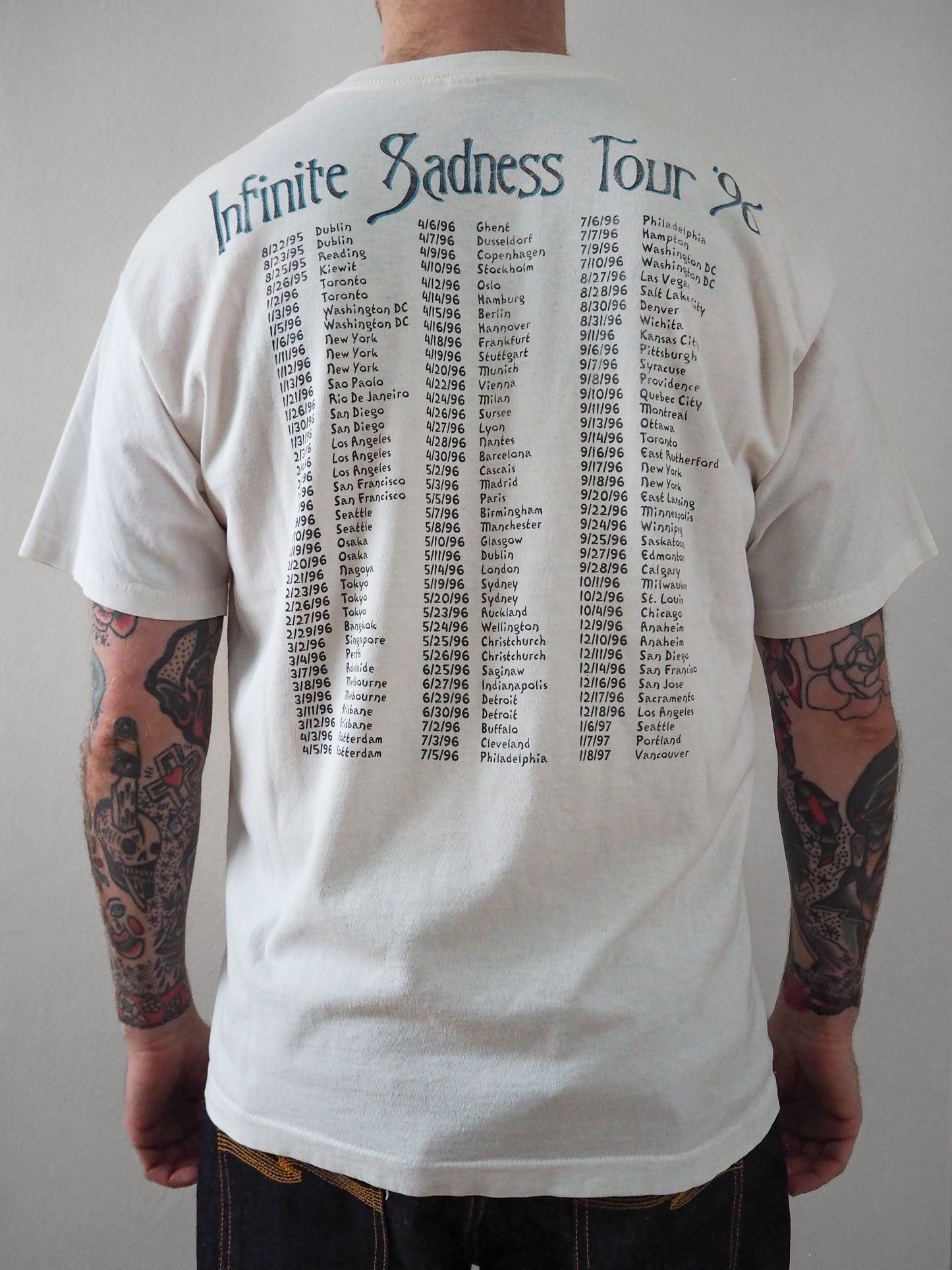 1996 The Smashing Pumpkins “Infinite Sadness” tour t-shirt