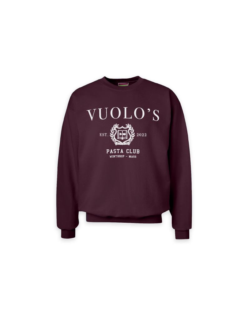 Vuolo's Pasta Club Crewneck - Maroon