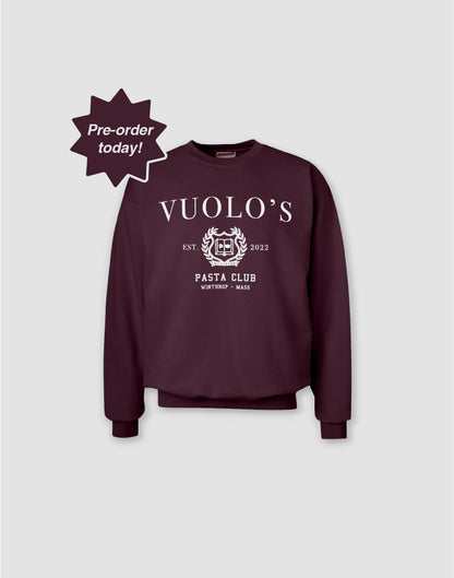 Vuolo's Pasta Club Crewneck - Maroon